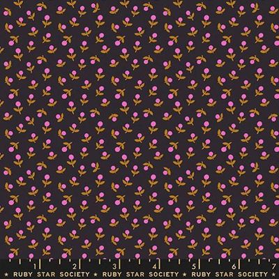 Ruby Star Catnap / Playful Flowers - Black / 25cm