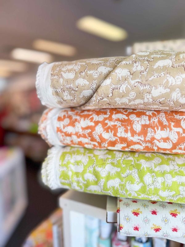 Japanese Double Gauze / Jungle Animal Print