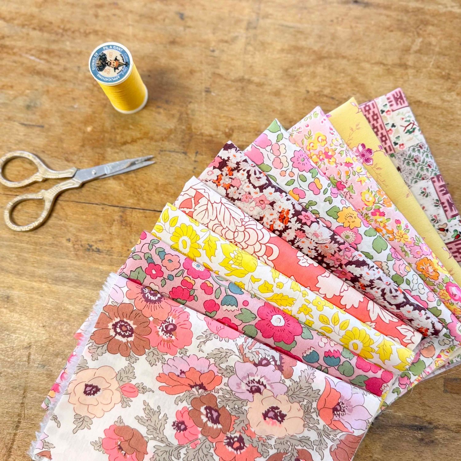 Liberty Tana Lawn Bundle / Sunshiney Colours / 10 x 16th