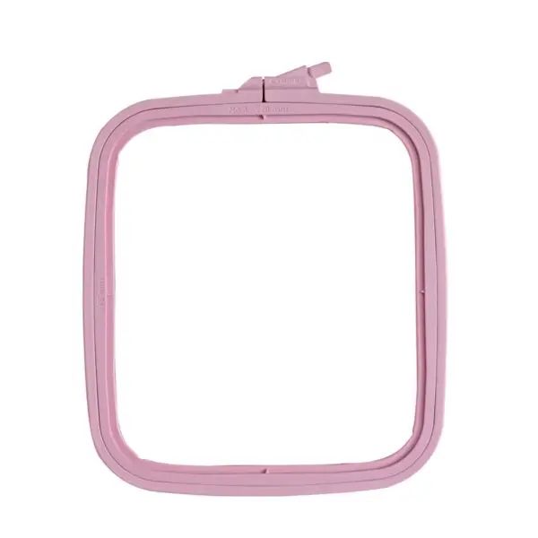 Nurge Square Plastic Hoops 195 X 220mm, Colour: Pink