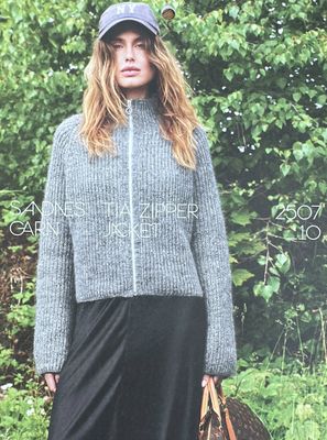 Tia Zipper Jacket / Sandnes Garn Pattern Tia Zipper Jacket / Sandnes Garn Pattern