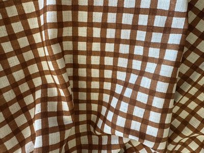 Printed Japanese Cotton / Brown
