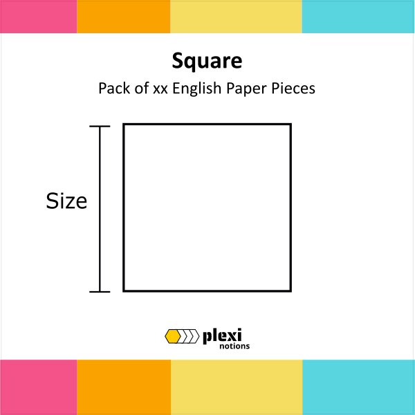 Square Papers - 1 1/4" / pkt 75