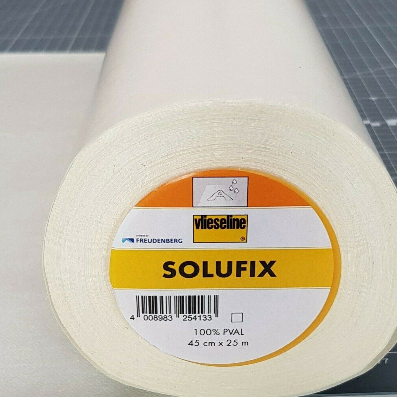 Vlieseline Solufix / Self Adhesive Soluble Embroidery Paper / Per Metre