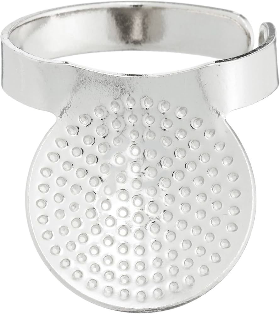 Clover Adjustable Ring Thimble with Plate