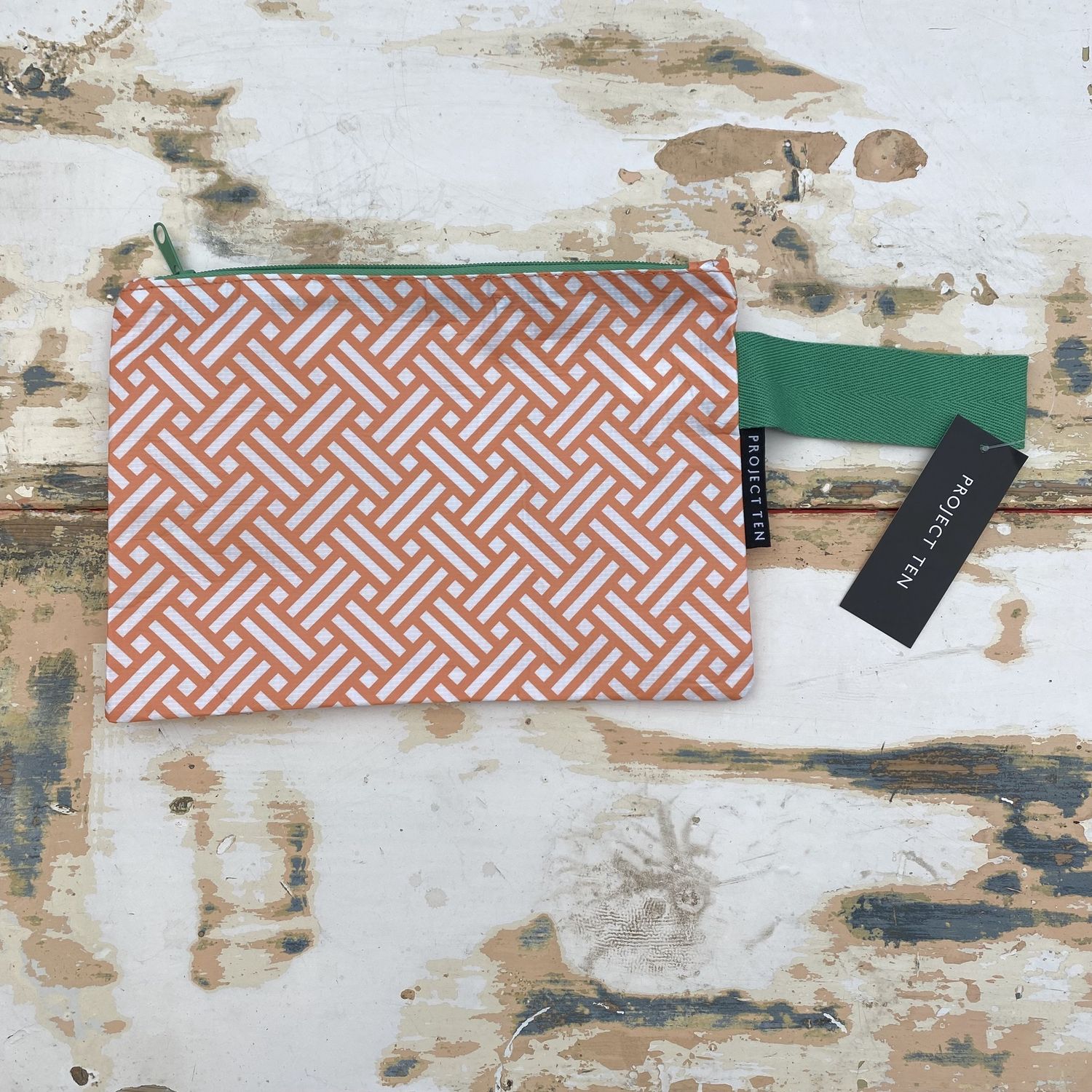 Project 10 Mini Zip Pouch, Print: Rattan