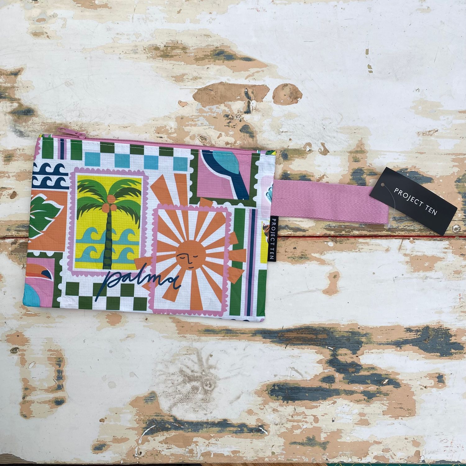 Project 10 Mini Zip Pouch, Print: Postcard