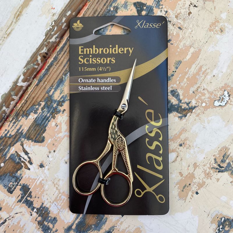 Klasse Embroidery Scissors Stork / 4.5"