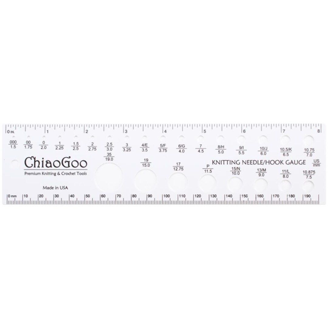 Chiaogoo Needle Gauge 8"/20cm