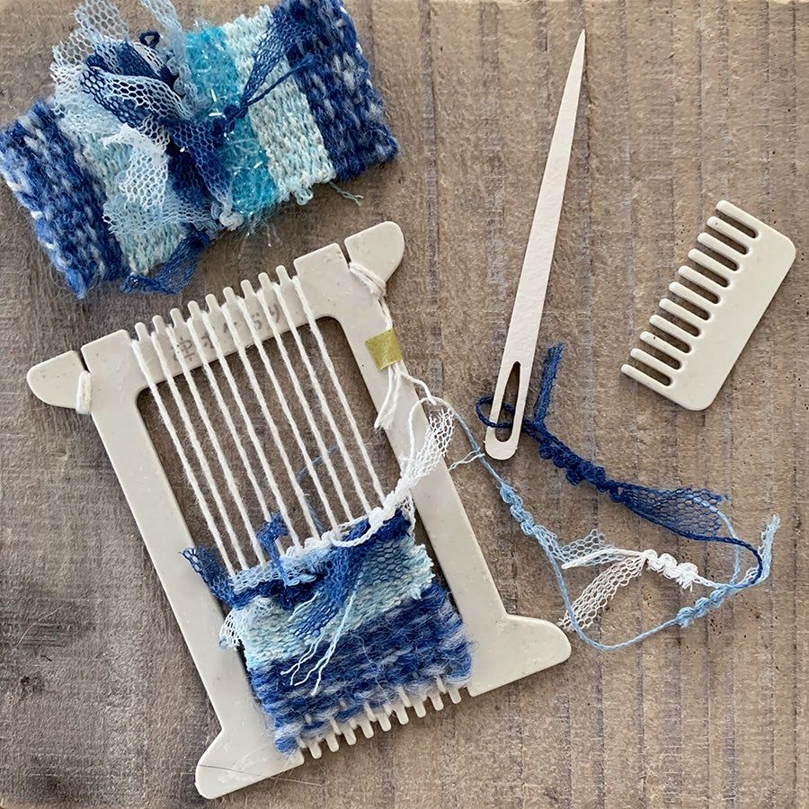Mini Loom Pokeori kit, Colour: Blue