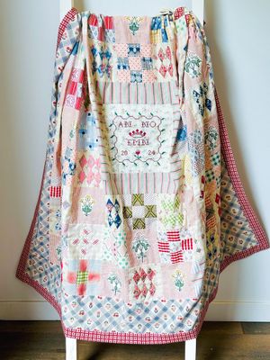 Dutch Darning Sampler Coverlet Pattern + Templates / Judy Newman