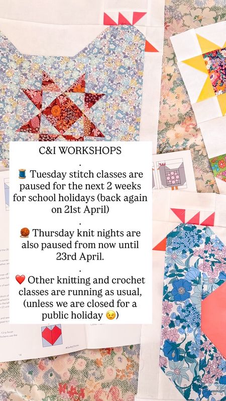 Calico &amp; Ivy Class Timetable Download