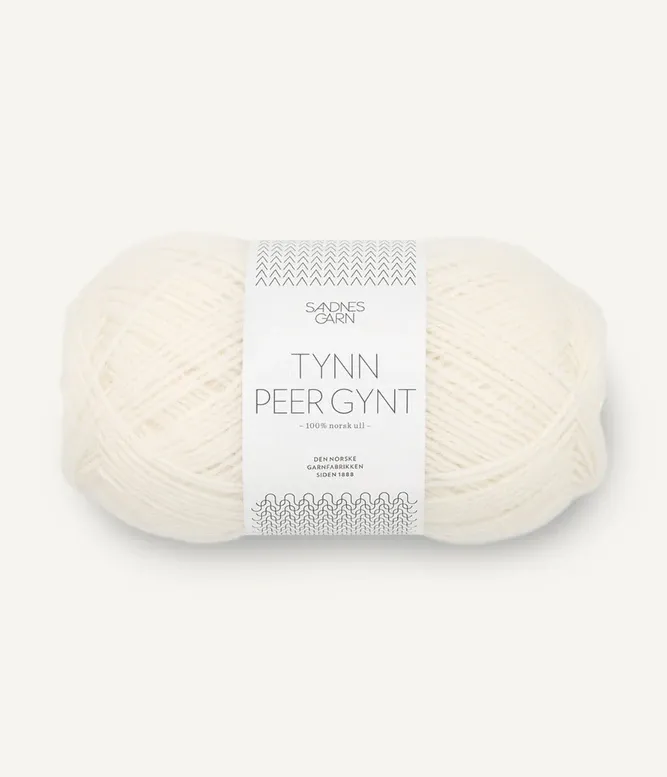 Sandnes Garn / Tynn Peer Gynt, Colour: 1002 White