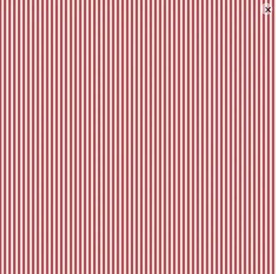 L'uccello Linen - Comptoir De Toile / Red Stripe - 25cm