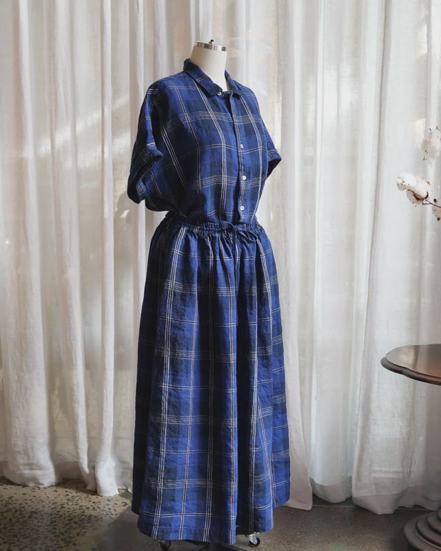 Metta Emily Skirt - Textured Linen