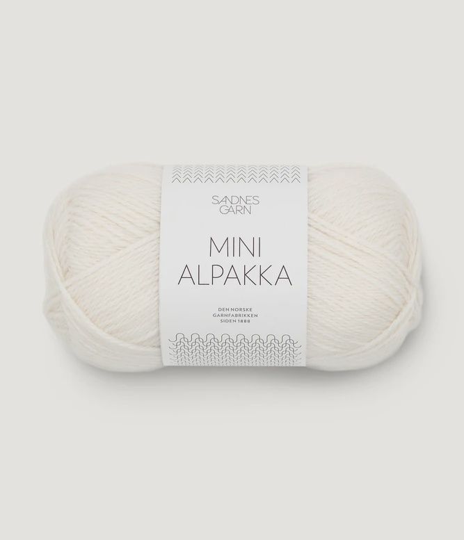 Sandnes Garn / Mini Alpakka, Colour: Optisk Hvit 1001