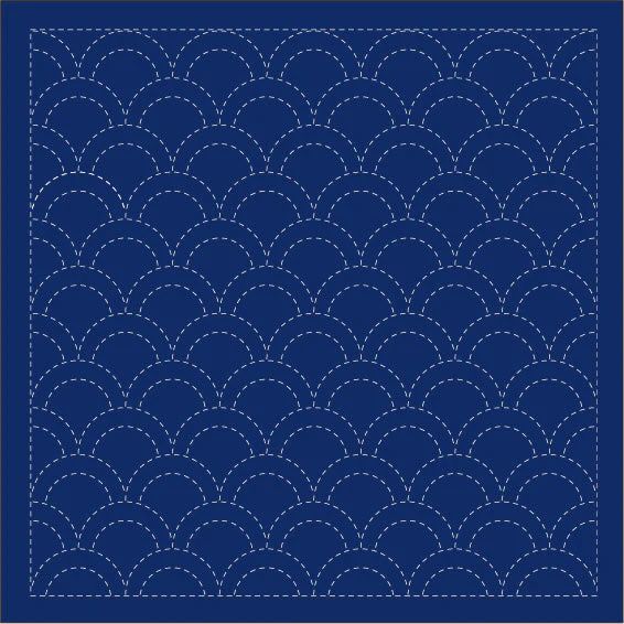 Daruma Sashiko Samplers, Design: 1201 Wave Crest