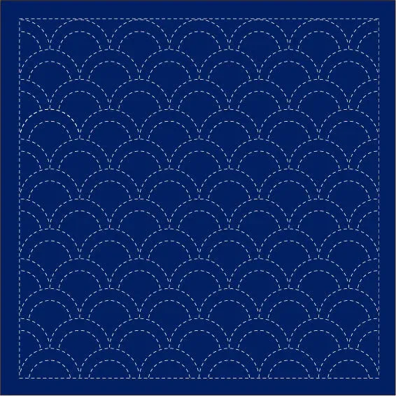 Daruma Sashiko Samplers, Design: 1201 Wave Crest