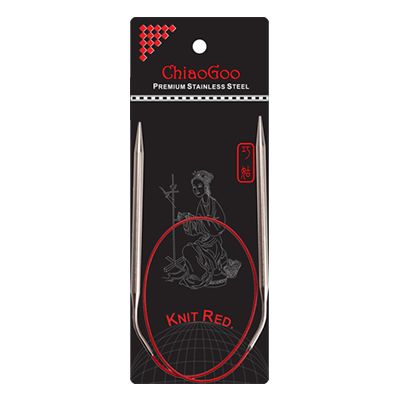 Chiaogoo Knit Red Fixed Circulars (Last Stock)