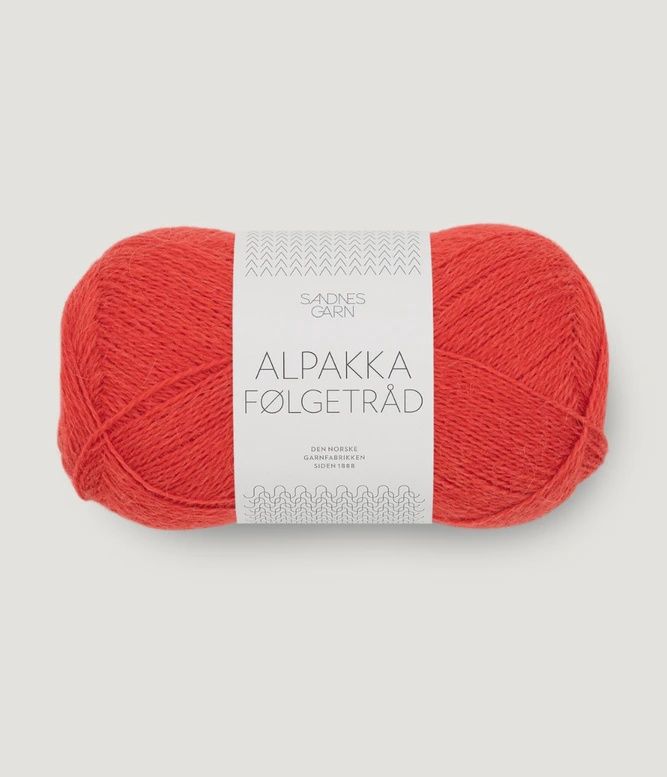 Sandnes Garn - Alpakka Følgetråd, Colour: 4018 Scarlet Red
