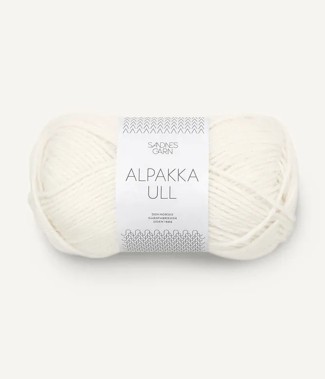 Sandnes Garn / Alpakka Ull, Colour: 1002 White