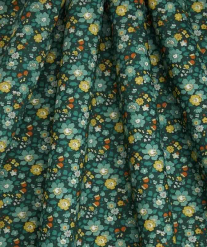 Liberty Tana Lawn - Betsy Meadow D (Dark Green)- 25cm