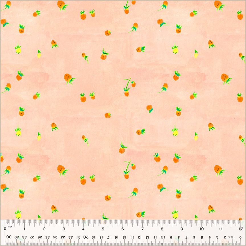 Heather Ross - By Hand - Wild Strawberry - 25cm