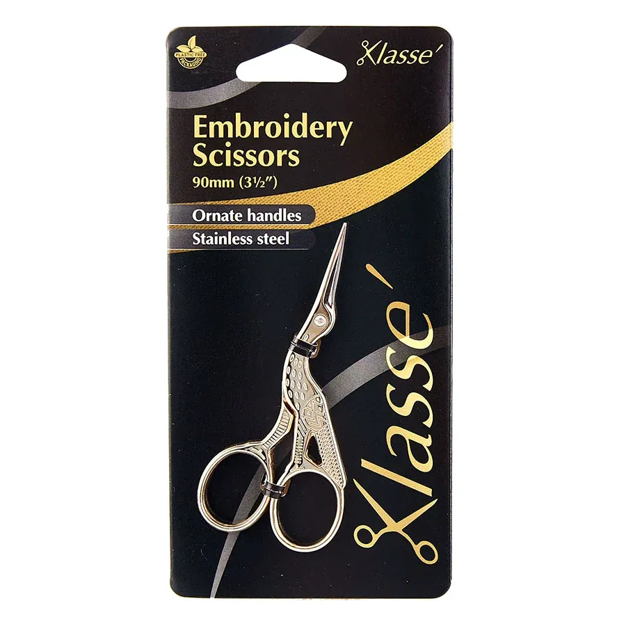 Klasse Embroidery Scissors Stork 3.5" / 90mm