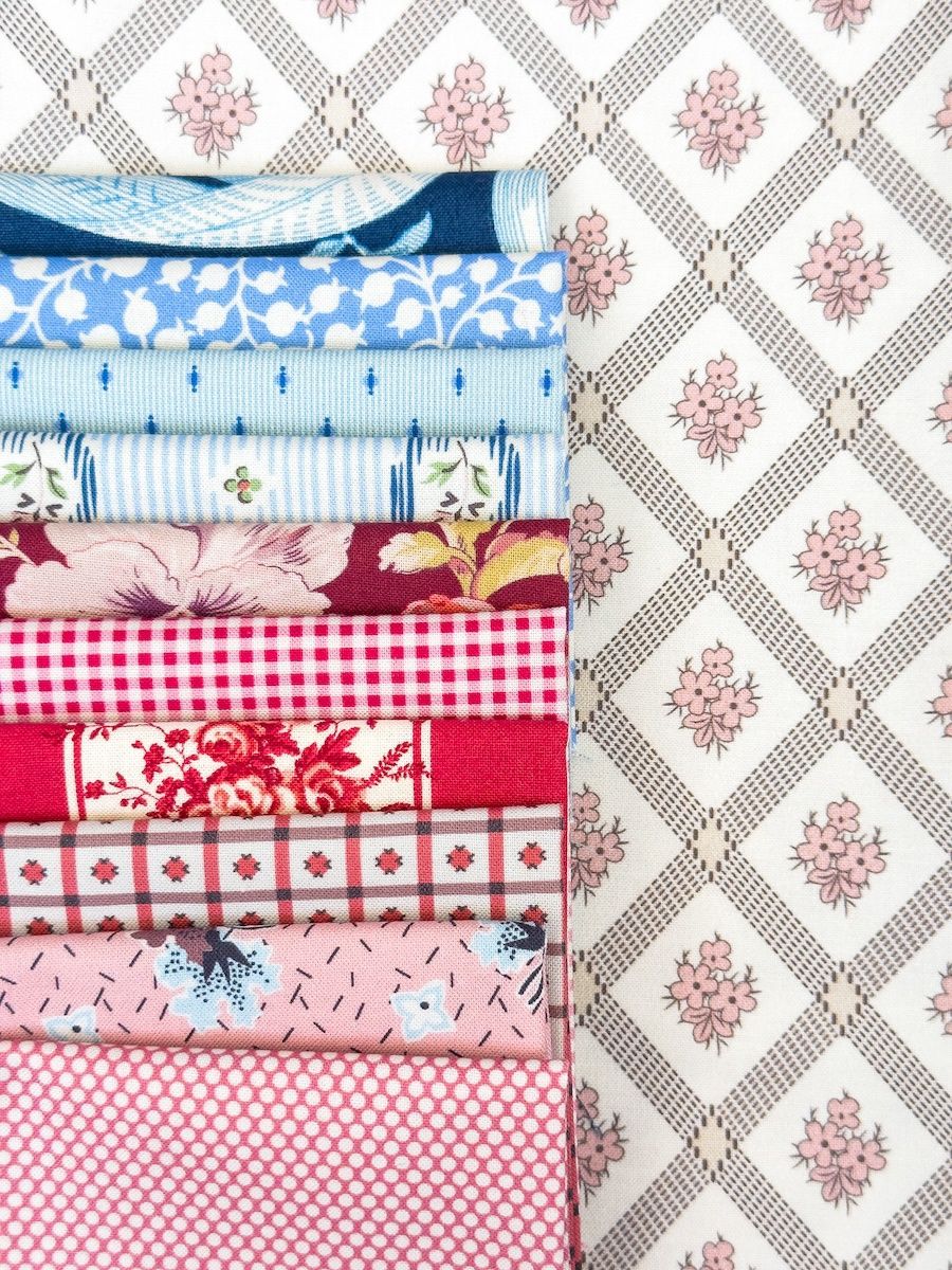 Judy Newman's Quilt Starter Kit - Blues &amp; Reds