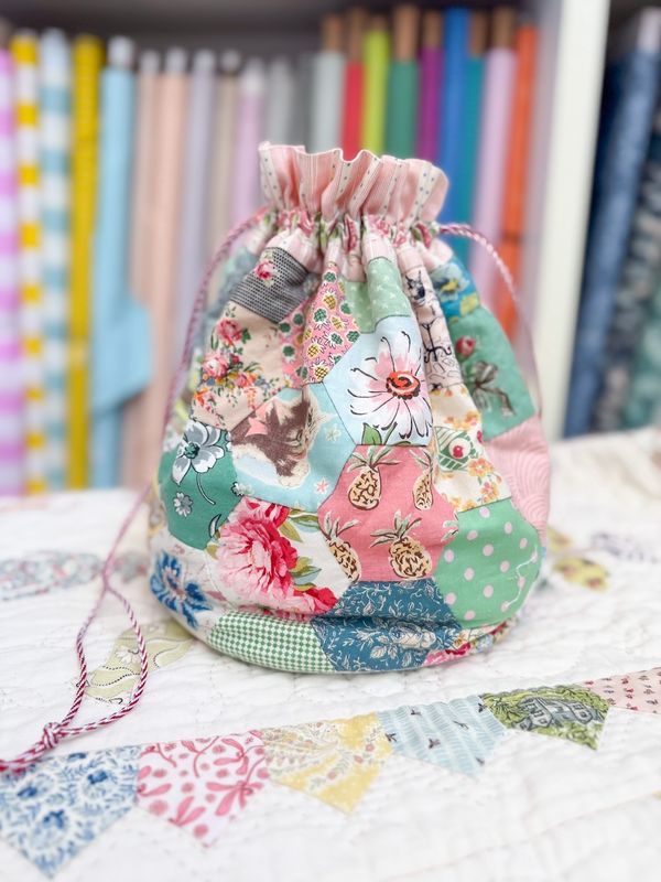 Judy's Vintage Dilly Bag Pattern + Template Set / Judy Newman