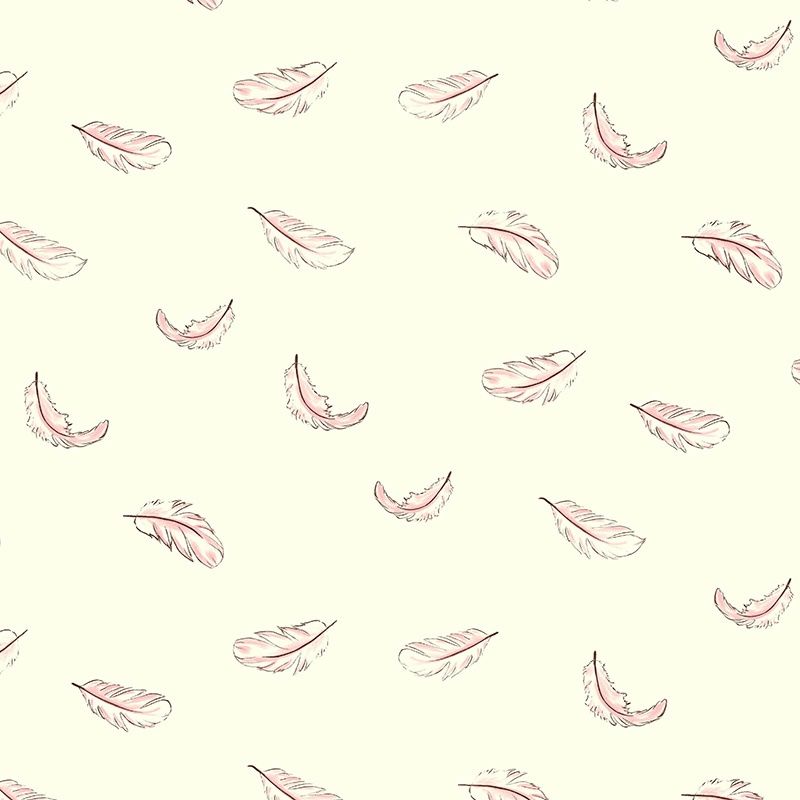 Swan Lake / Floating Feathers / Cream / 25cm