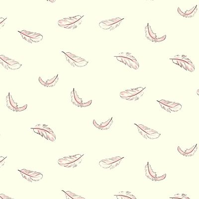 Swan Lake / Floating Feathers / Cream / 25cm