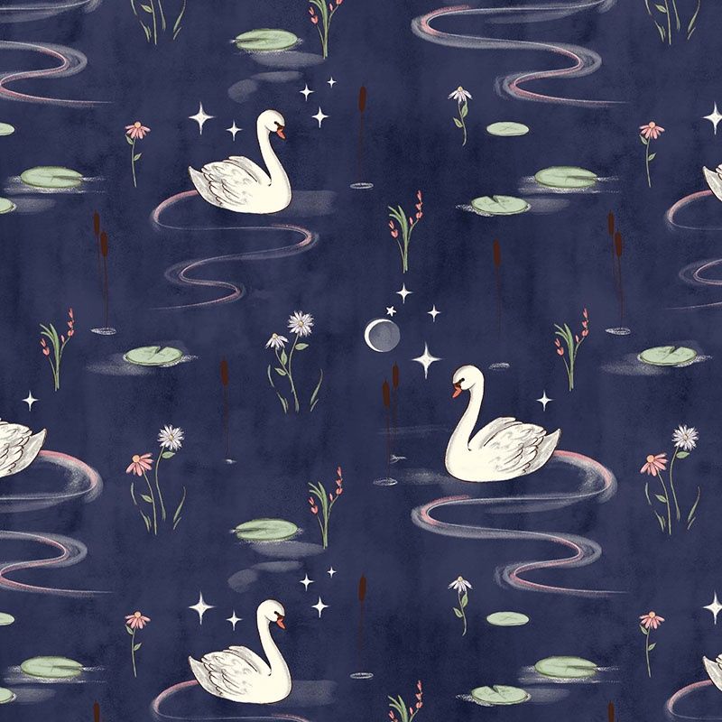 Swan Lake / Swans / Midnight - 25cm