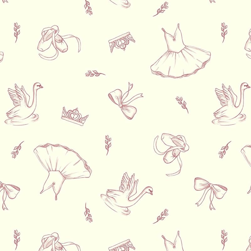 Swan Lake / Ballet Toile / Blush - 25cm