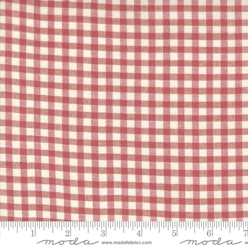 French General Woven Gingham / Garance Pearl / 25cm