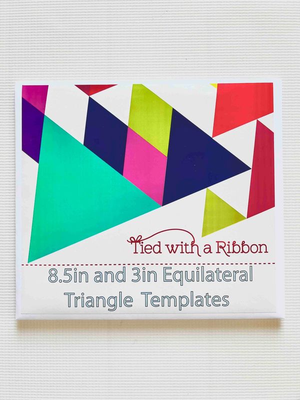 4" Equilateral Triangle Template / Tied with a Ribbon