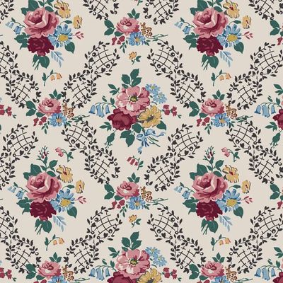 Forget-Me-Not Rose / Penelope Cream / 25cm