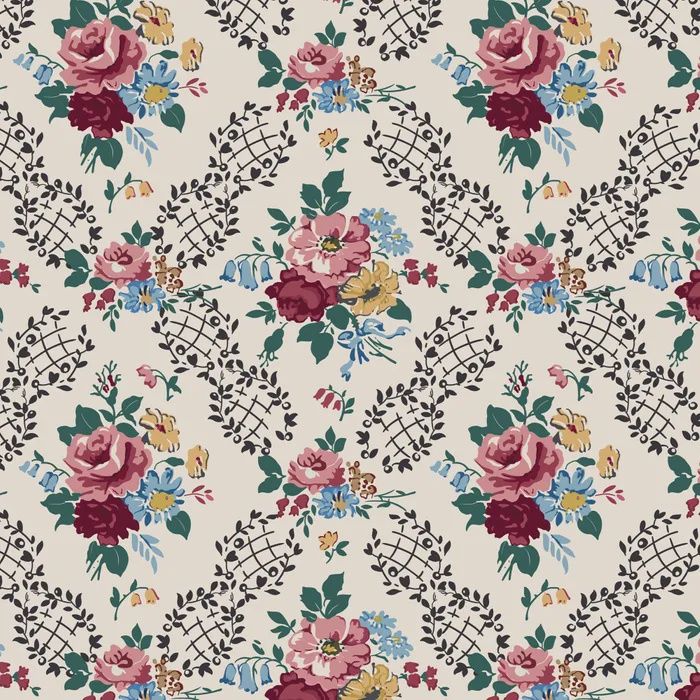 Forget-Me-Not Rose / Penelope Cream / 25cm