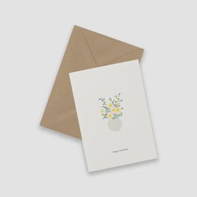 Birthday Flowers Card