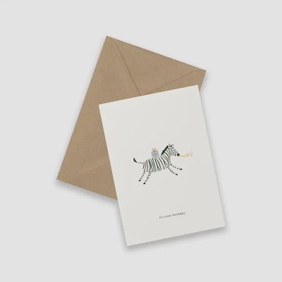 Birthday Zebra / Card