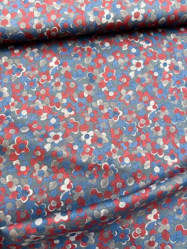 Hokkoh / Printed Lawn Floral 3C Slate / 25cm