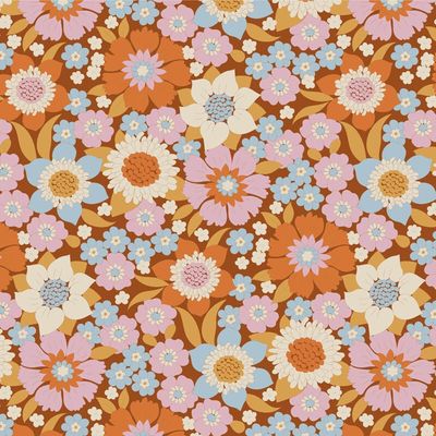 Tilda Wallflower Range / Lauren / Caramel / per 25cm