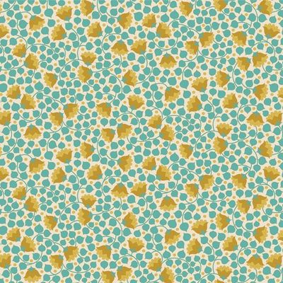 Tilda Wallflower Range / Bellflower / Teal / per 25cm