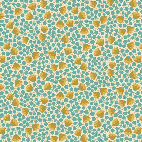Tilda Wallflower Range / Bellflower / Teal / per 25cm