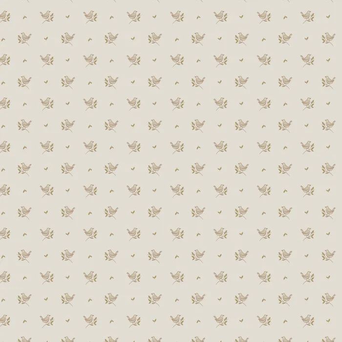 Conversational Prints / Bird / 25cm, Colour: Beige