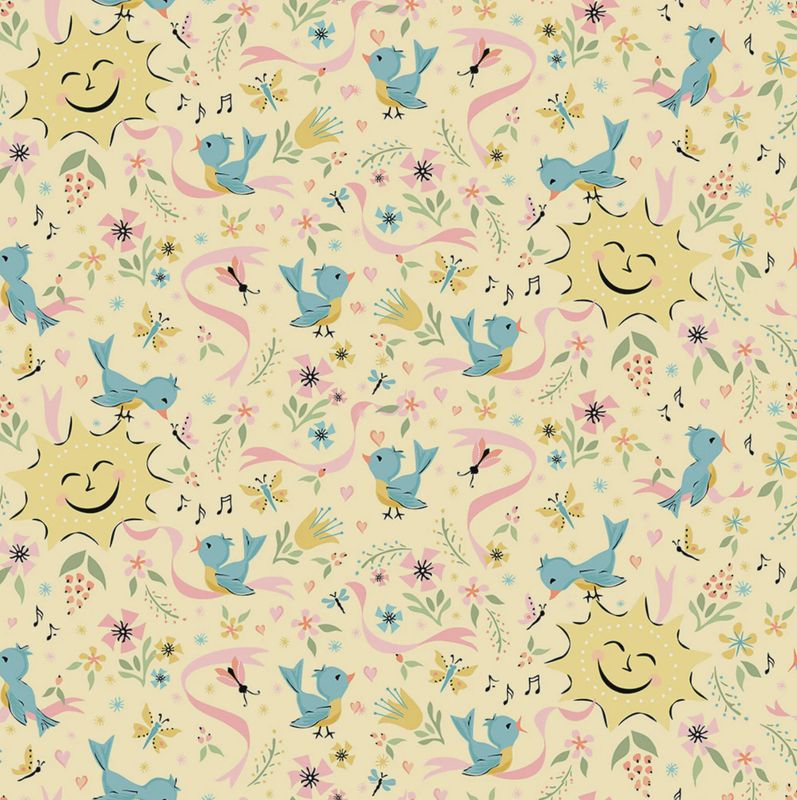 Poppie Cotton Finding Wonder / Sunshine - Yellow / 25cm