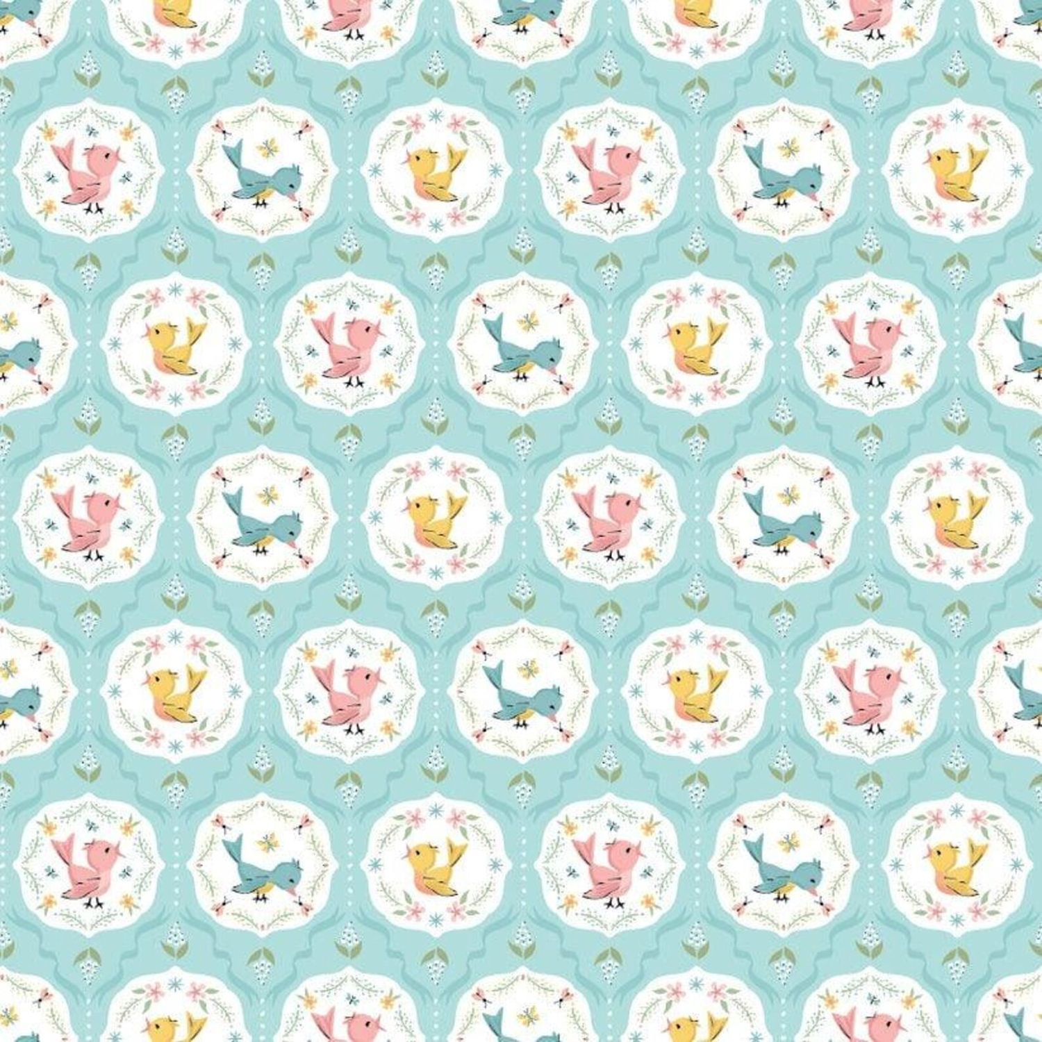 Poppie Cotton Finding Wonder / Tweeting - Blue / 25cm
