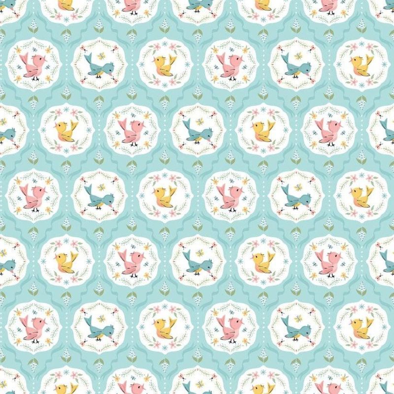Poppie Cotton Finding Wonder / Tweeting - Blue / 25cm