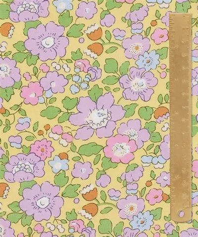 Liberty Tana Lawn / Betsy Meadow A (Yellow) / 25cm