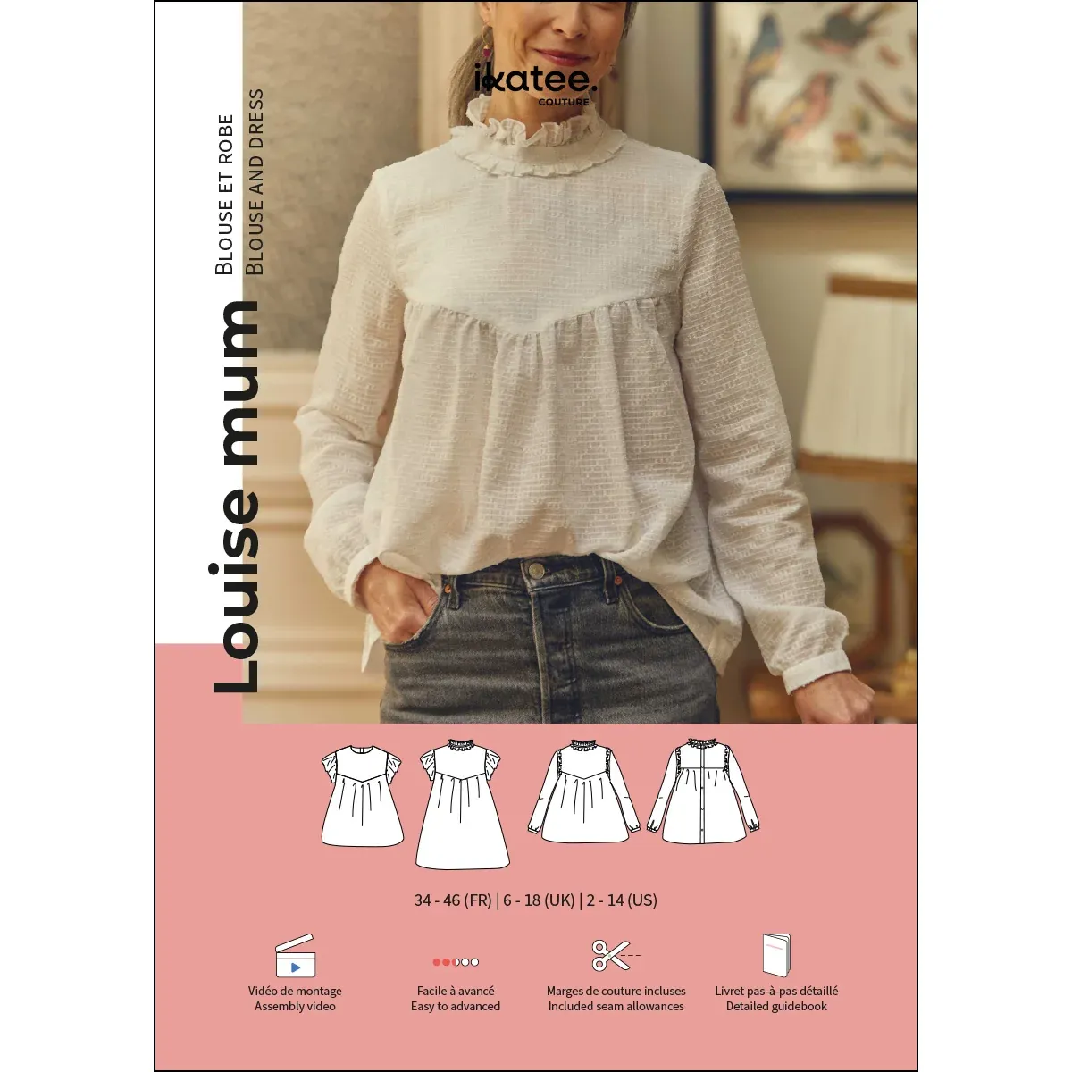 IKatee / Louise Mum Blouse + Dress  Pattern / Womens